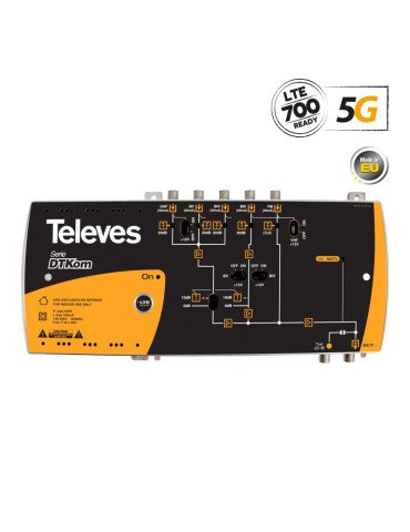 534120 DTKom ΕΝΙΣΧ. ΚΕΝΤΡΙΚΟΣ F 5G LTE 31-41dB 123dBuV 5-in
