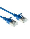 INTRONICS U/FTP Extra Slim 0.5m Cat6a Blue - (DC7600)