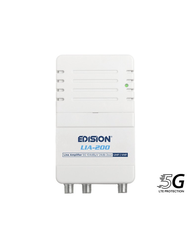 ΕΝΙΣΧΥΤHΣ ΓΡΑΜΜΗΣ LIA-200 5G UHF/VHF 24db 2out
