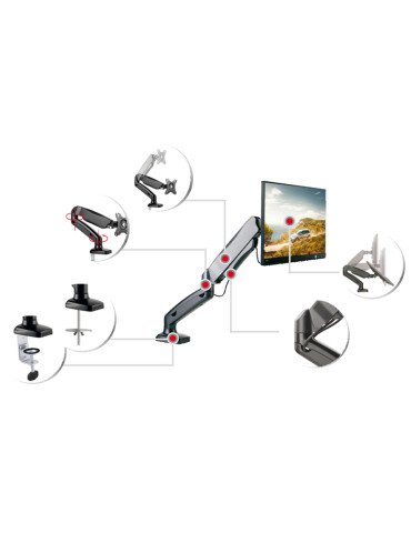 PRO-1732/SINGLE JollyLine ΒΑΣΗ MONITOR 17-32 μονή 360° 6,5kg 2