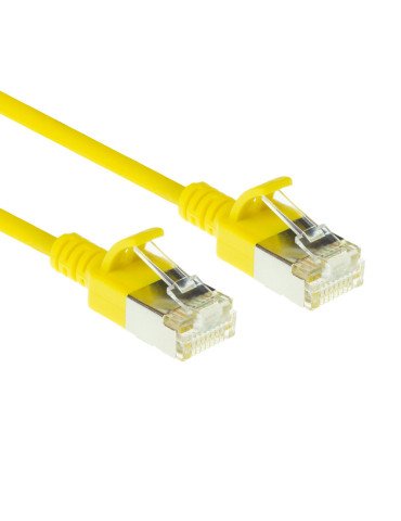 INTRONICS U/FTP Extra Slim 0.5m Cat6a Yellow - (DC7800)