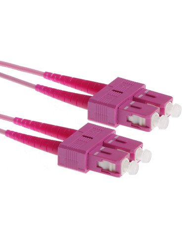 Masterlan fiber optic patch cord, SCupc-SCupc, Multimode 50/125 OM4, duplex, 1m - (SCupc/SCupc-DMM.50/125-01)