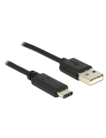 Delock 83600 USB Type-C™ 2.0 male  USB 2.0 type A male 1m black
