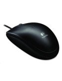 Logitech B100 Optical Mouse Black, USB, Black