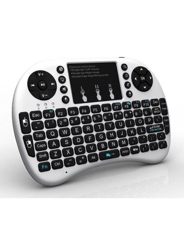 Mini 2.4G Multi-functional Wireless Keyboard For Raspberry Pi white