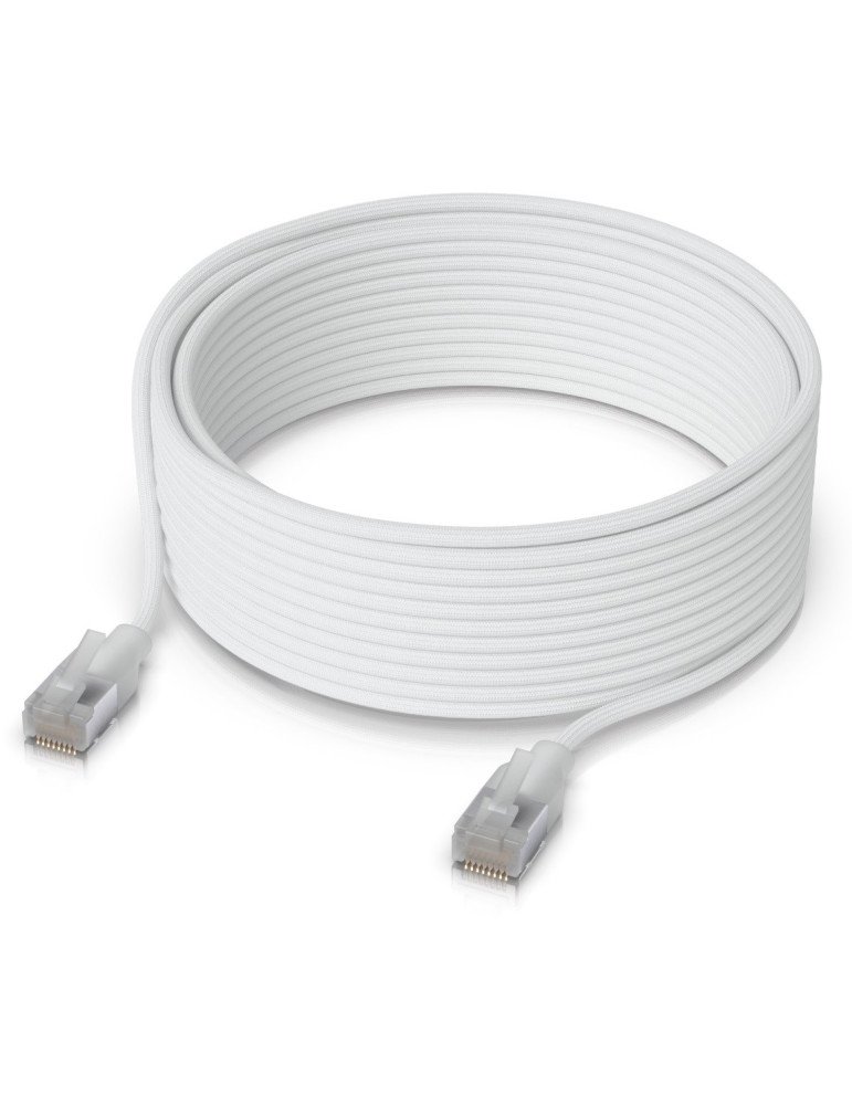 Ubiquiti UACC-Cable-Patch-EL-C6A-12M-W, UniFi Premium Patch Cable, Etherlighting, Cat6a, 12m, white