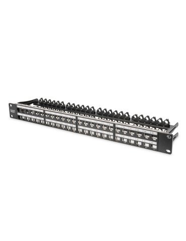 Digitus DN-91424 Keystone Patchpanel 1U 48p Shielded με Στήριγμα