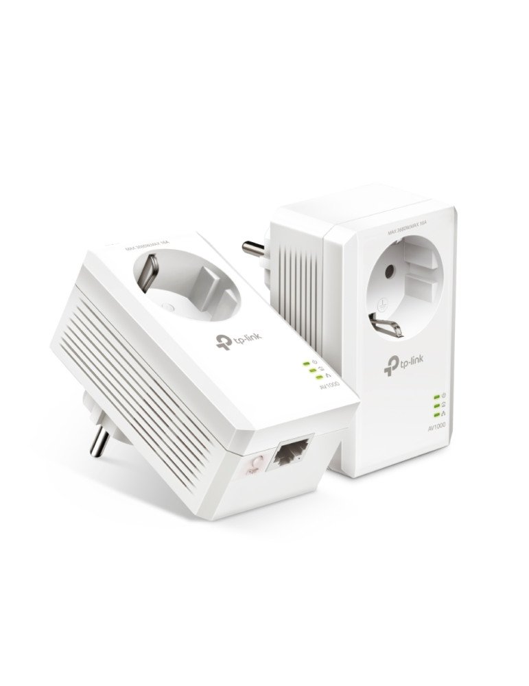 TP-Link TL-PA7017P KIT v4.0, AV1000 Gigabit Passthrough Powerline Starter Kit
