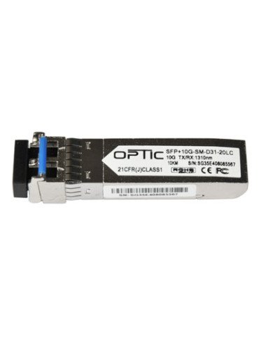 OPTIC S+31DLC20D, SFP+ (10Gbit) module, Long range 20km, Single Mode