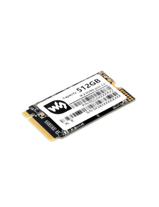 Waveshare SK M2 NVME 2242 512GB High-speed Solid State Drive, High-quality 3D TLC Flash Memory, High-speed Reading/Writing