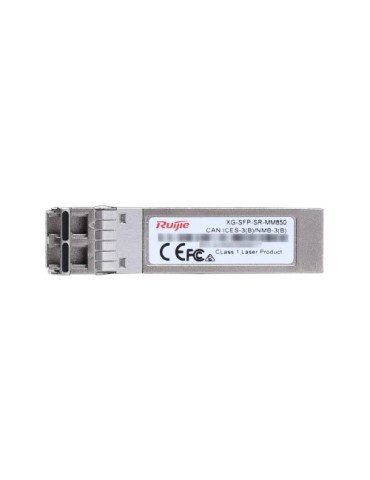 Ruijie XG-SFP-SR-MM850, 10GBASE-SR SFP+ 850nm 300m DOM Duplex LC MMF Optical Transceiver Module