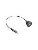 Round Panel Mount Stereo Audio Extension Cable - 1/8" / 3.5mm