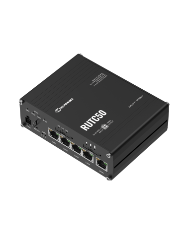 Teltonika RUTC50 5G LTE Industrial Wi-Fi 6 Router