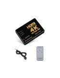 ANGA PS-303-4K, HDMI Switcher 3 Εισόδων - 1 Εξόδου με τηλεχειριστήριο (δεν περιλαμβάνει τροφοδοτικό 5V/1A)