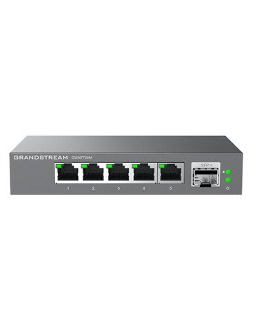 Grandstream GWN7700M, 5-Port 2.5G Multi-Gigabit and 1 SFP+ Port Unmanaged Network Switch