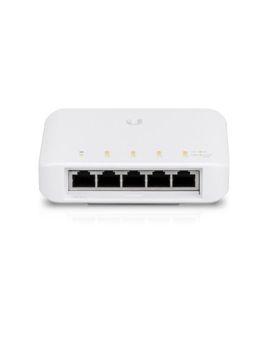Ubiquiti USW-FLEX, UniFi Switch, 5xGigabit, 802.3af/at/bt PoE IN, 4x802.3at PoE+ OUT, Outdoor, 60W