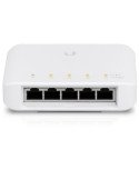 Ubiquiti USW-FLEX, UniFi Switch, 5xGigabit, 802.3af/at/bt PoE IN, 4x802.3at PoE+ OUT, Outdoor, 60W