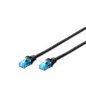 Digitus UTP 0.5m Cat5e Black - (DK-1512-005/BL)
