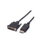 Roline DisplayPort Cable, DP-DVI (24+1), M/M, black, 2 m - (11.04.5610)