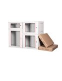 STEEL Επίτοιχη καμπίνα 7U με βάθος 400 mm LIGHT GREY - (STEEL-07U5440LG)