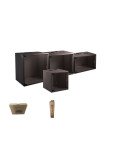 MIRSAN Rack Επιτοίχιο 6U με βάθος 450 mm (ΜΑΥΡΟ) - (SOH06U45DE19.01)