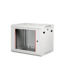 STEEL Επίτοιχη καμπίνα 18U με βάθος 600mm LIGHT GREY - (STEEL-18U6060-LG-A)