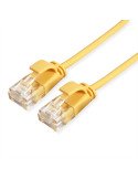 Roline UTP 0.5m Cat6a Yellow Slim LSZH - (21.15.3922)