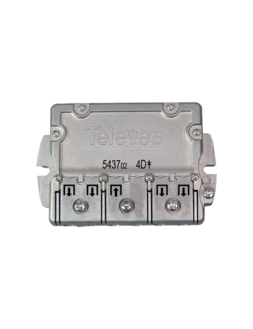 543702 splitter 4 ways Easy-F 5-2400 MHz DC pass