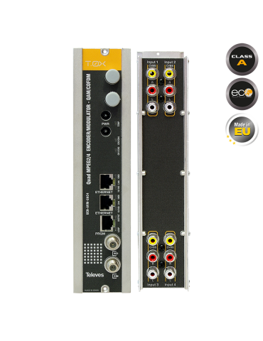 563822 T.0X QUAD Modulator AV to COFDM/QAM