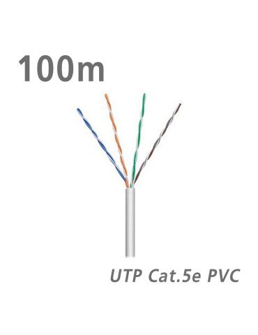68710 ΚΑΛΩΔΙΟ UTP Cat.5e U/UTP Eca CCA PVC 5.0mm Grey 100m