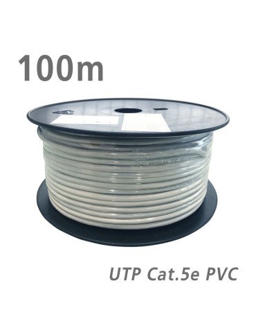 68710 ΚΑΛΩΔΙΟ UTP Cat.5e U/UTP Eca CCA PVC 5.0mm Grey 100m 2
