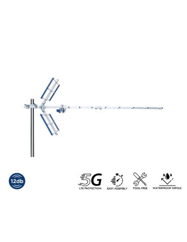 ΚΕΡΑΙΑ YAGI 12db 5G 21-48 2