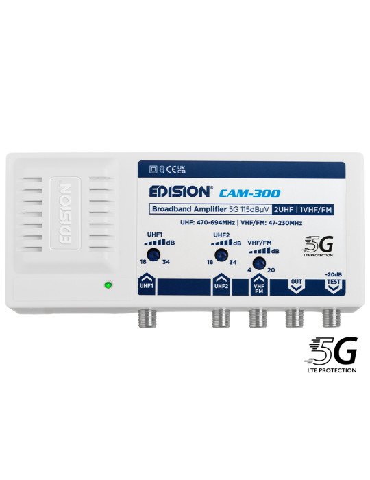 ΕΝΙΣΧ. ΚΕΝΤΡΙΚΟΣ CAM-300 5G 2UHF 1VHF/FM 115dBμV