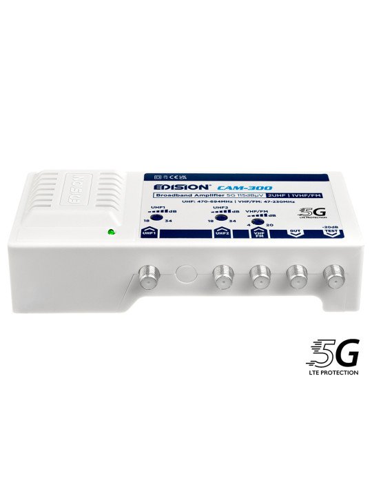 ΕΝΙΣΧ. ΚΕΝΤΡΙΚΟΣ CAM-300 5G 2UHF 1VHF/FM 115dBμV