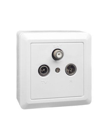 ΠΡΙΖΑ ΔΙΕΛΕΥΣΕΩΣ KIT Τριπλή TV-R-SAT TVK-800 2