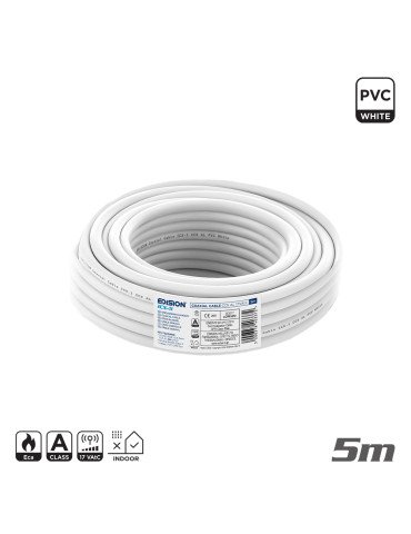 ΚΑΛΩΔΙΟ Coaxial ICX-5 CCS AL Eca PVC Λευκό 5m 2