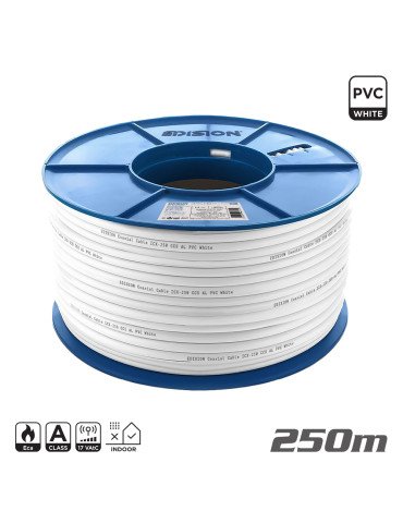 ΚΑΛΩΔΙΟ Coaxial ICX-250 CCS AL Eca PVC Λευκό 250m 2
