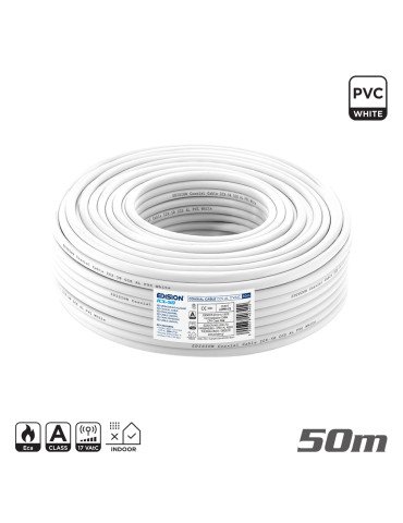 ΚΑΛΩΔΙΟ Coaxial ICX-50 CCS AL Eca PVC Λευκό 50m 2