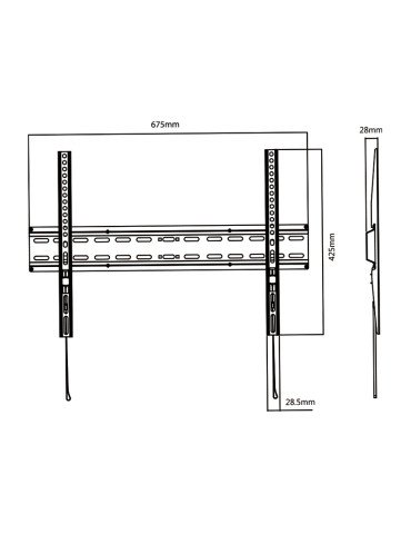 ELB-3280/FIX JollyLine ΒΑΣΗ TOIXOY TV 32-80 Fixed 35kg 2