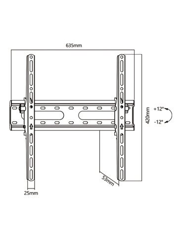 ELB-3280/TILT JollyLine ΒΑΣΗ TOIXOY TV 32-80 Tilt 45kg 2